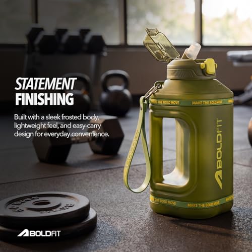 Image of Boldfit 1.5 Litre Plastic Gallon Water Bottle for Gym, Office & Travel Leakproof Reusable Water Jug with Handle BPA Free Large Capacity Drinking Bottle for Men & Women