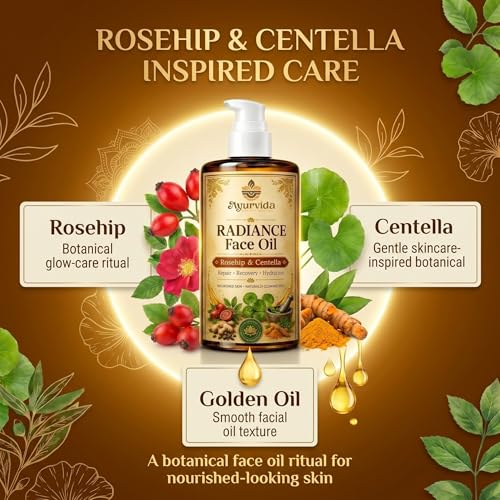 Image of Radiance Face Oil, Pure and Natural Lightweight Facial Oil for Glowing Skin | Dry Skin Moisturizer, Smooth Soft Skin Care - 60ml