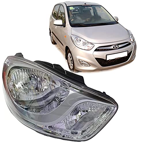 K D Headlight Assembly For Hyundai I10 (20102013 Type 2 Facelift) (Right/Driver Side) Amazon