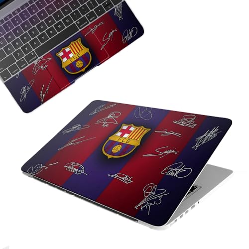 Image of Galaxsia FCB Club Top+Wrist Pad Vinyl Laptop Skin /Sticker /Cover Upto 15.6 Inches Laptops Laminated-Removable-HD Quality Compatible for Hp-Dell-Sony-Lenovo-Asus etc.(15x10 Inches)
