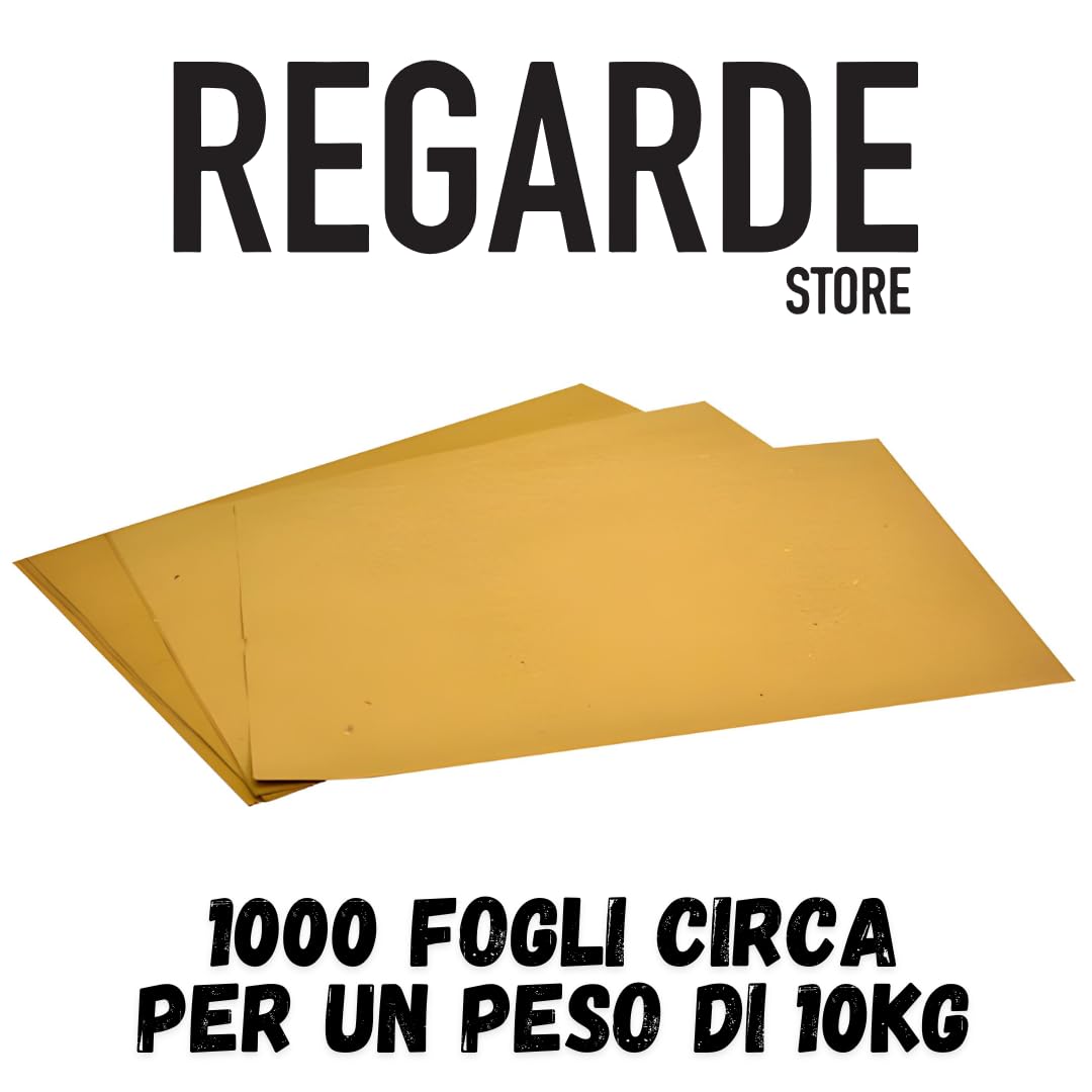 Regarde - 1000 jednorazowych podkładek papierowych 30 x 40 cm - papier słomkowy do żywności i smażenia, jednorazowe podkładki z folii, chłonne i trwałe, idealne do restauracji i dzieci łącznie 10 kg