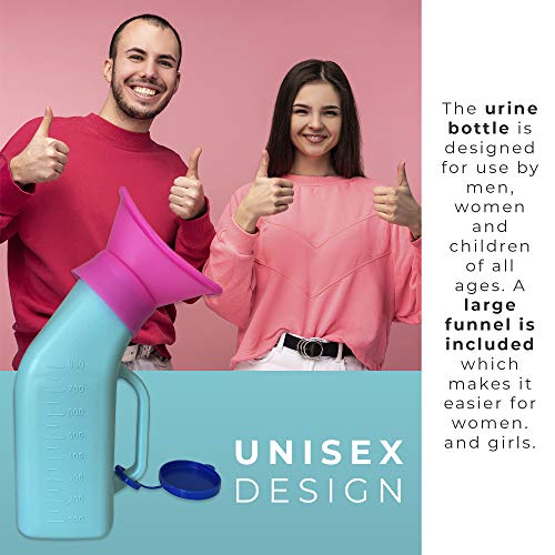 Minion Portable Urinal For Women And Men - Travel Porta Potty For Car, Camping, Hiking, And Travel - Adult Travel Potty With Male And Female Child Urinal Attachments - With Bag And Handkerchiefs #TOP5