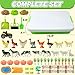 CORPER TOYS Farm Sand Kit Toys for Kids with Farm Animals Figures, Tractor, Sand Box Sensory Bin Playset for Toddlers Gift for Birthday Christmas