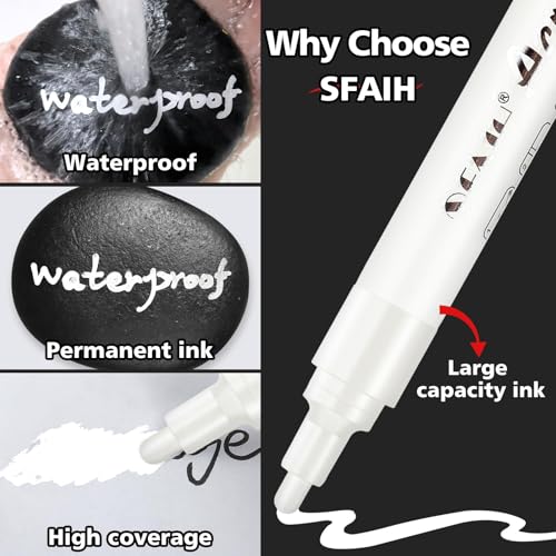 Image of SFAIH Acrylic Paint Markers, 2-3MM Medium Tip & 0.7MM Extra Fine