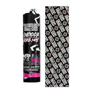 Muc-Off Bike Mat - Foldable Waterproof Floor Protector for Indoor Bike Maintenance and Turbo Trainer - High-Grade Plastic, Travel Size