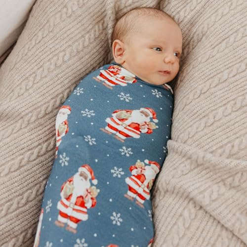 Image of Copper Pearl Swaddle Blankets for Newborns | Soft Stretchy Receiving Blankets for Boys and Girls | Large 46 x 46 Inch Baby Blankets | Lightweight and Breathable Swaddles | Santa Claus