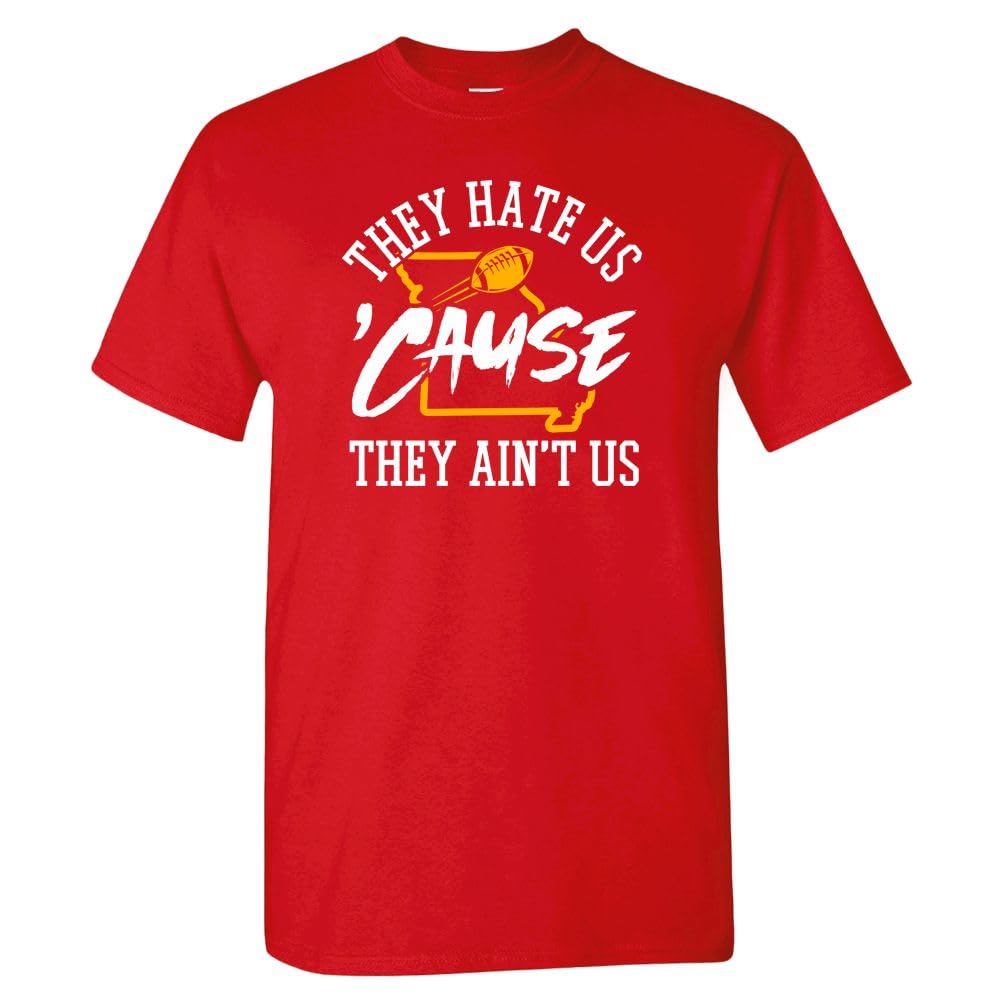 Xtreme Apparrel They Hate Us 'Cause They Ain't Us Men's T-Shirt for Football Fans