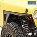 EAG Front Fender Flare Body Armor with Turn Signal Light Rocker Guard Fit for 97-06 Wrangler TJ