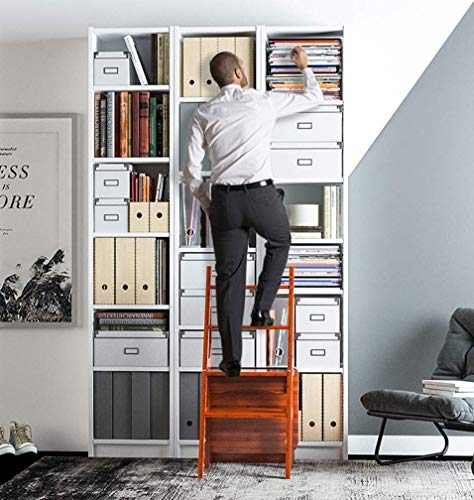 Chaise de dossier pliante transformable en marchepied bois pour rompre le manque de place