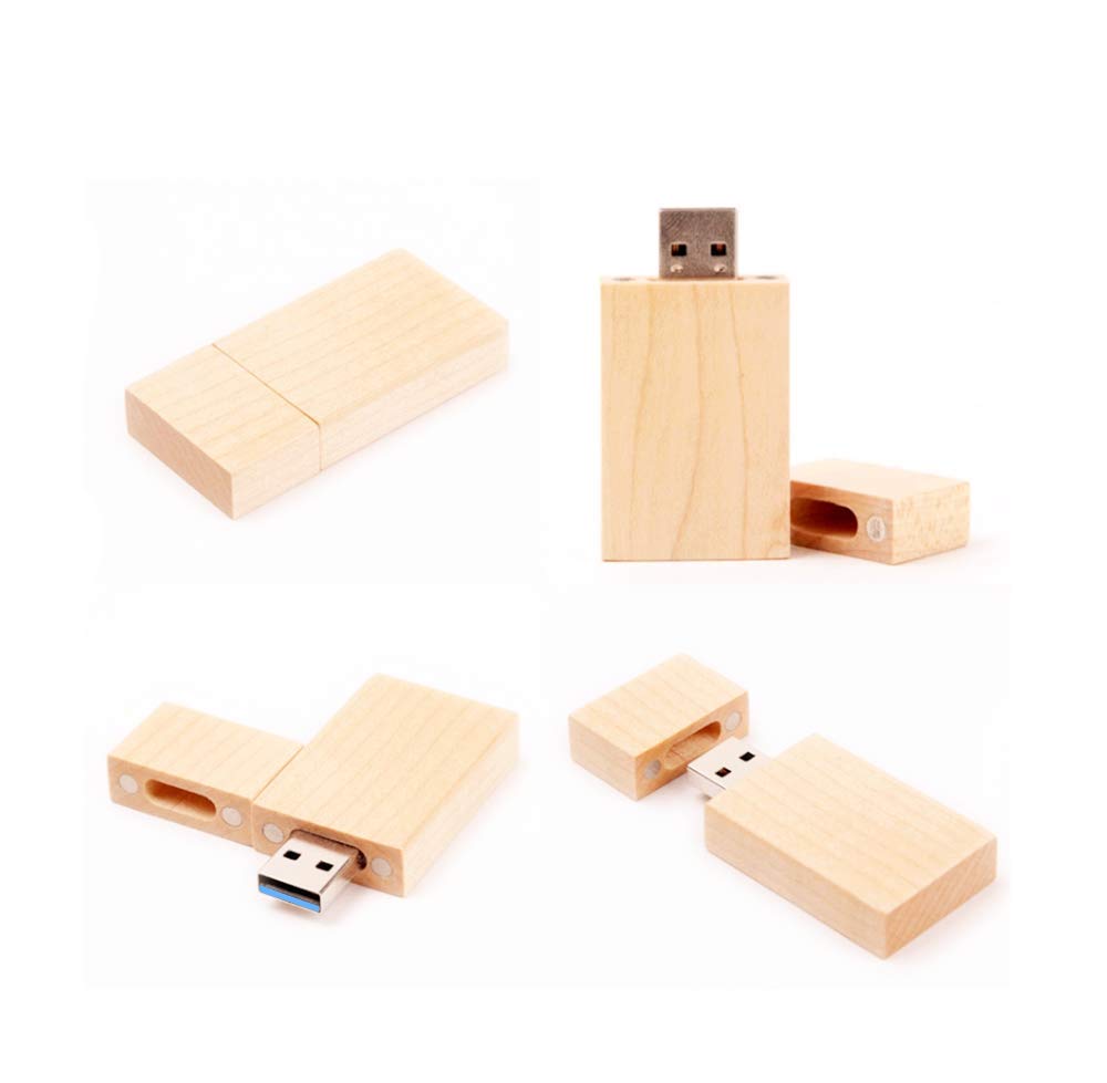 Chiavette USB da 32GB, in legno di noce per memoria ad alta velocità 3.0 (32 GB/3.0, 5 pezzi, in legno di noce
