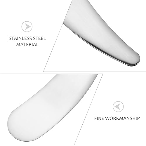 Cosmetic Spatula Mini Metal Cosmetic Spatula,Mini Cosmetic Spoon, Skincare Spatula, Reusable Facial Applicator Cosmetic Spatula for Cream, Lotions (9pcs Style2)(1pcs Silver Style2)