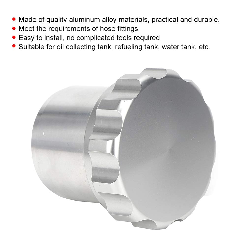Aramox Bouchon à souder en alliage d'aluminium de 2 pouces (50 mm) pour réservoir de carburant et réservoir d'eau |Housse de remplacement |Ø76mm |Installation facile