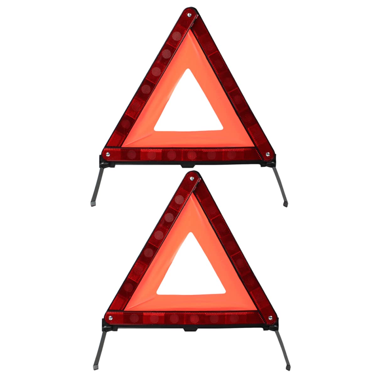 COSMEVIVI Automotive Emergency Triangle Kit Warning Sign Road Safety Warning Sign Triangle Warning Sign Red Collapsible Easy Storage