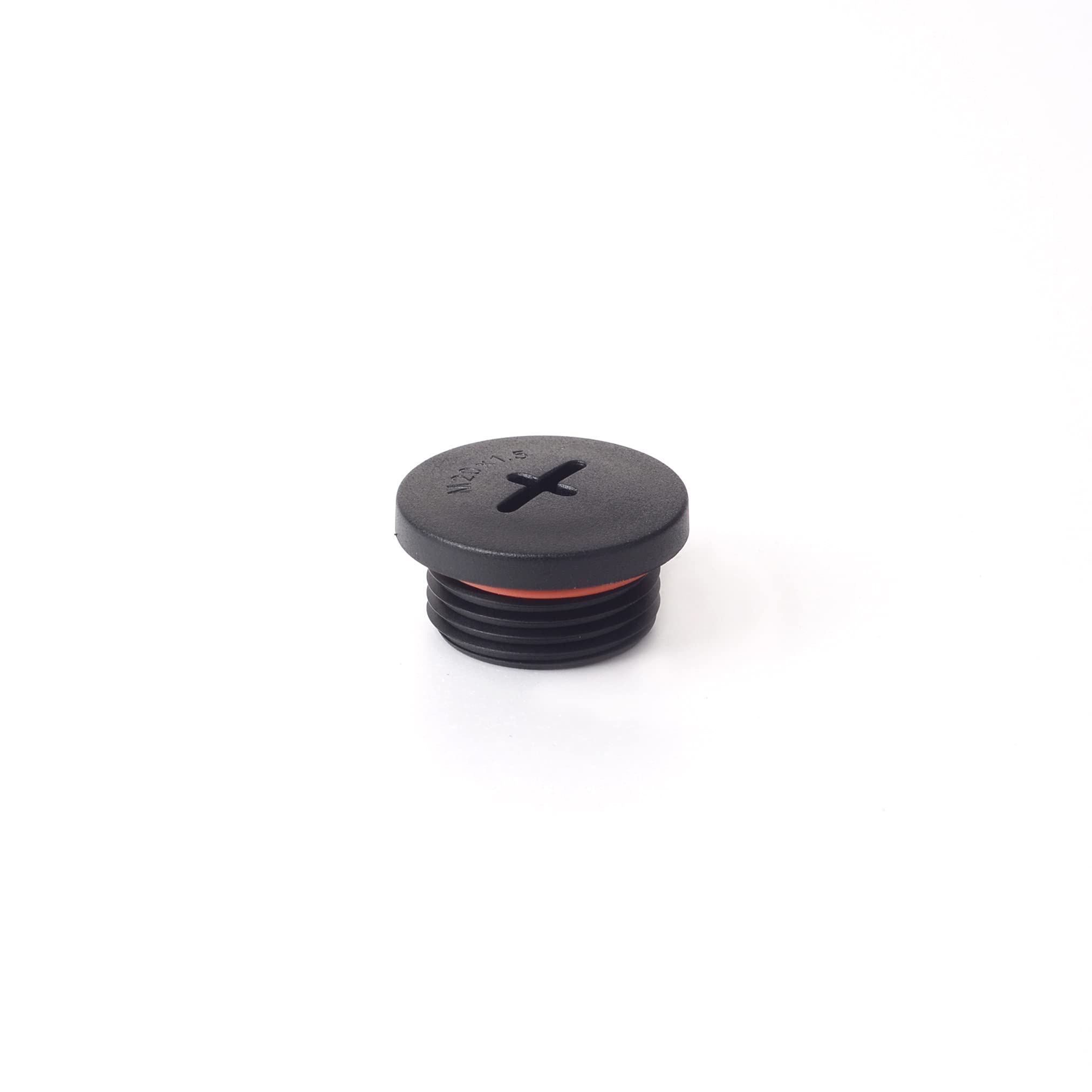 Produktbild von 10 Kalitec Dichtstopfen M20x1,5 – Schwarzer Kunststoff-Würgenippel, Metrisches ISO-Gewinde, Für Kabelverschraubungen