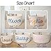 Macalpo Personalized Baby Name Basket Custom Easter Cotton Rope Diaper Caddy & Nursery Storage Organizer Bin for Baby Birthday Shower Gift, Newborn Essentials, Kids' Bedroom Bathroom Decor (Style A)