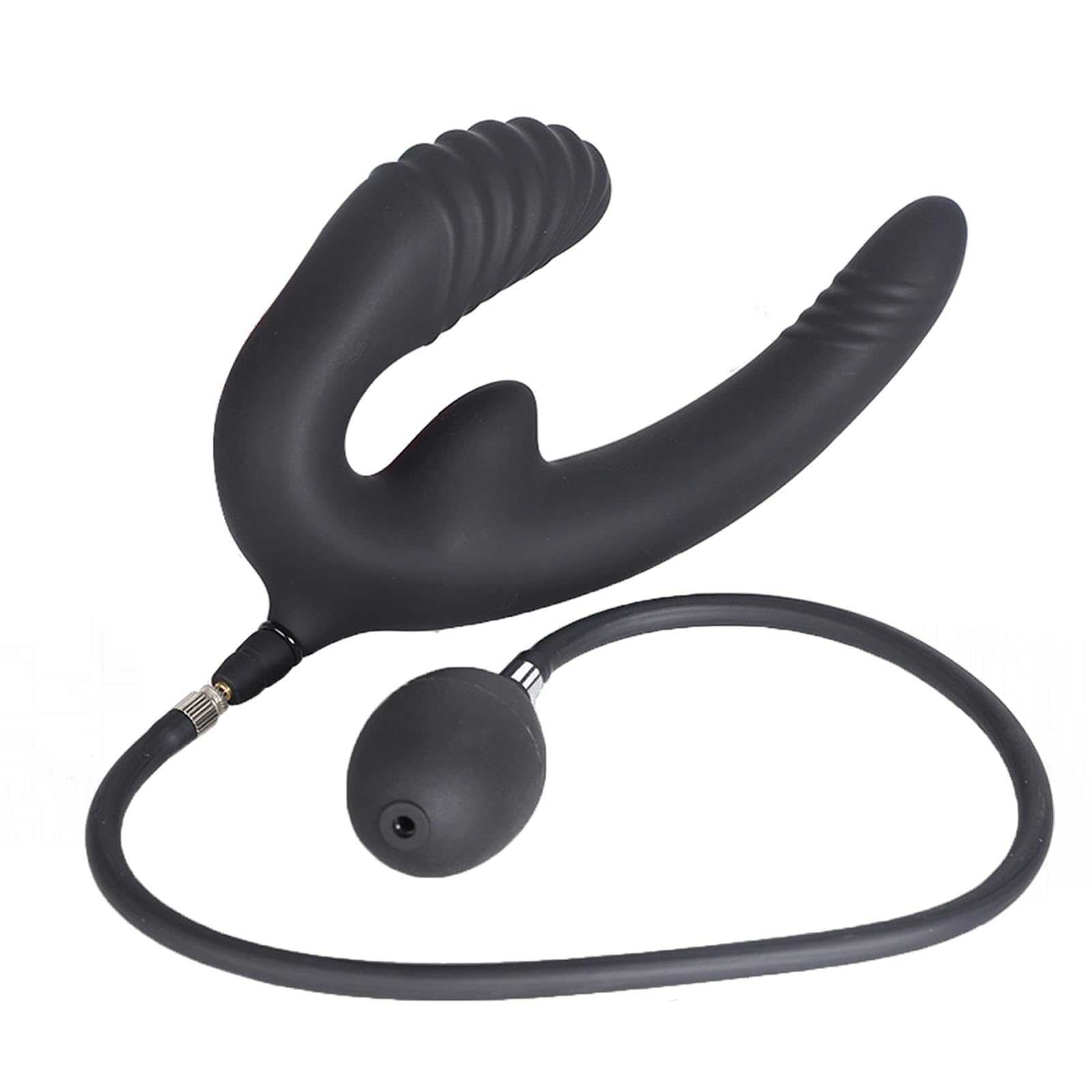 Butt Anal Plug Inflatable Anal Plug Anal Plug with Pump Large Liquid Silicone Anal Expansion Prostate Vagina Massager Double Stimulation Sex Toys for Men Women Couples Beginners
