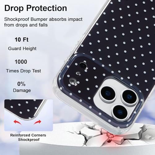 Coque iPhone 17 Pro Max protection silicone motif pois - 3
