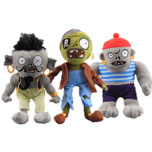 Peluche zombie pirate et Gargantuar en lot de 3 pour animer les histoires des enfants