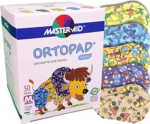 Ortopad® Bamboo Boys Eye Patches, 50/Box (Medium Size, 2-4 Yrs) Blue Camo Pack #TOP3