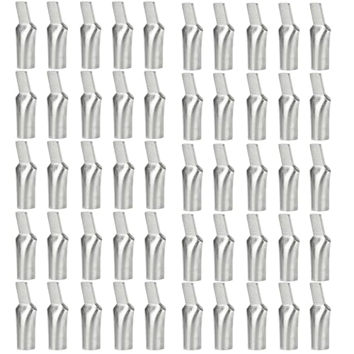 WSDMAVIS - WSDMAVIS 50Pcs High Conductivity C45 Circuit Breaker Pins Copper Terminal Connectors with Cable Wire Lugs Reliably Crimp Terminal Lugs for Stable Connections up to 150°C