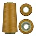 RCL 100% Polyester Sewing Thread Spools - 3000 Yards/1 Spool of Yarn, 40/2 All-Purpose Connecting Threads for Sewing Machine and Hand Repair Works (Cowboy Yellow)
