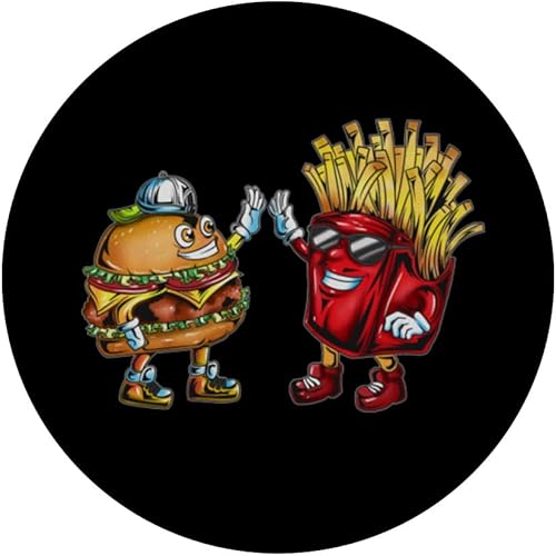 Miniatura 3 de Amigos Papas fritas Hamburguesas de comida rápida Hamburguesas para niños y adultos PopSockets intercambiables PopGrip