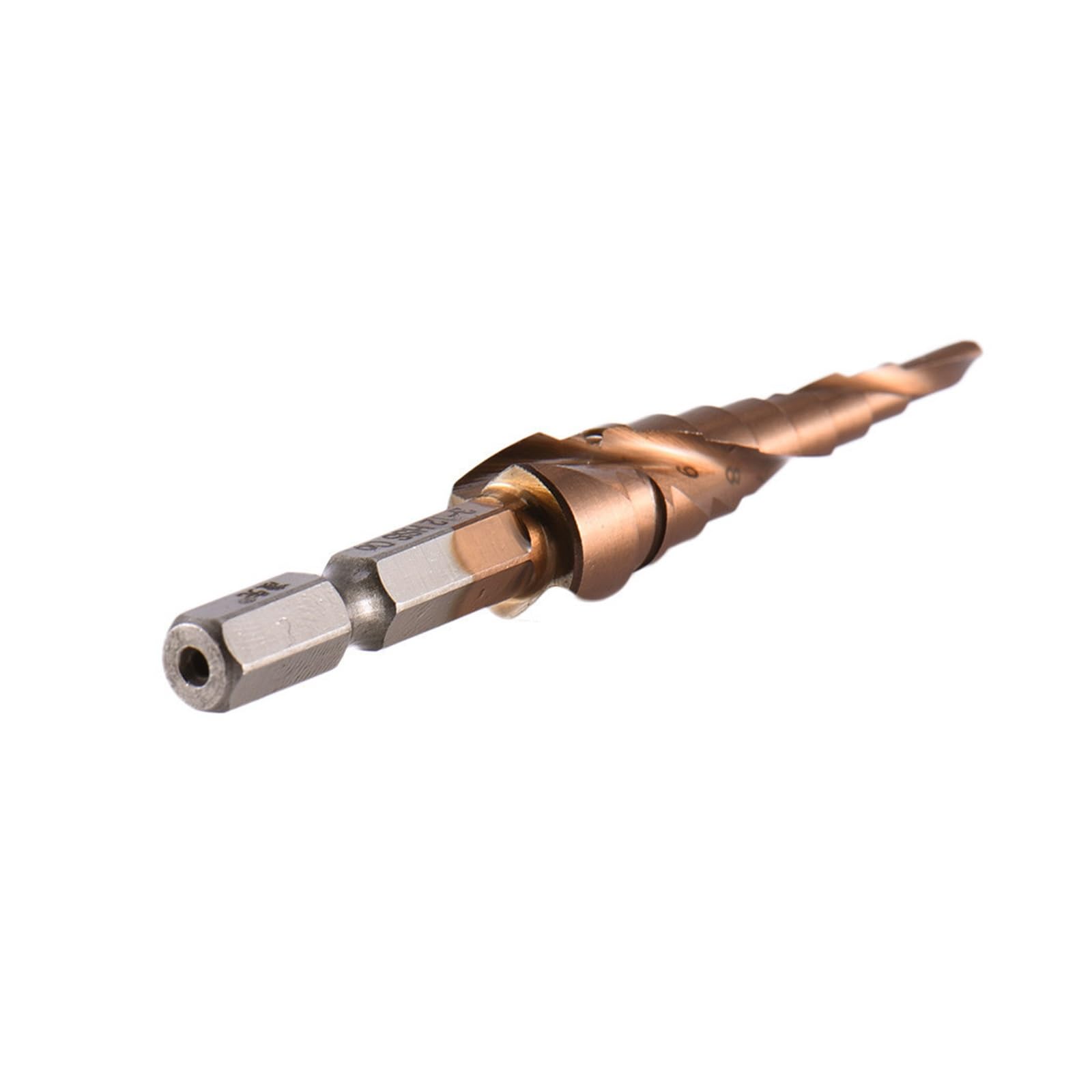 KIZAMI Vástago Hexagonal de 3-14 Mm HSS CO M35, Broca escalonada de Metal de Acero Inoxidable, Cortador de Ranura en Espiral, Herramienta de Sierra for Agujeros de perforación, 1 ud.
