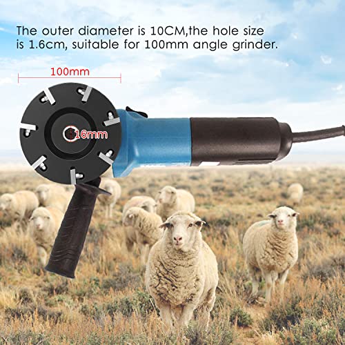 Image of Zinc Alloy Livestock Hoof Trimming Disc Plate With 7 Blades - Grinding Discs Claws Care Tool