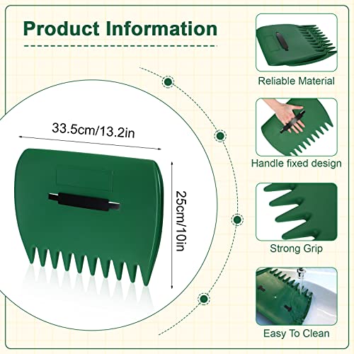 Râteaux à main pour feuilles de jardin plastique ramassage débris herbe Sherr - 3