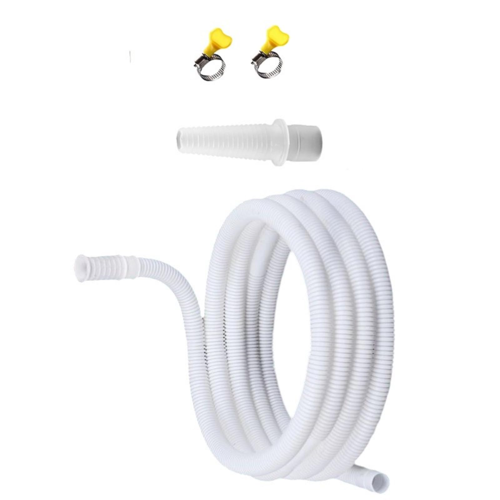 Kalttoy 2M Tube Set Flexible Drain Hose With Leakproof Connector, Adjustable Extension Tube For Hvac Drainage Replacement Flexible Drain Hose With Leakproof Connector Clear Adjustable Ac Drainage