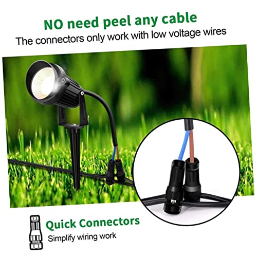 Gadpiparty Conector De Fio À Prova D'Água 4 Unidades Conectores De Iluminação De Paisagem Conectore