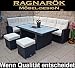 Produktbild Ragnarök-Möbeldesign PolyRattan Ecklounge DEUTSCHE Marke - EIGNENE Produktion - 8 Jahre GARANTIE auf UV Beständigkeit - Gartenmöbel Essgruppe Tisch hohe Dinning Polyrattan Aluminium Rostfrei Schwarz