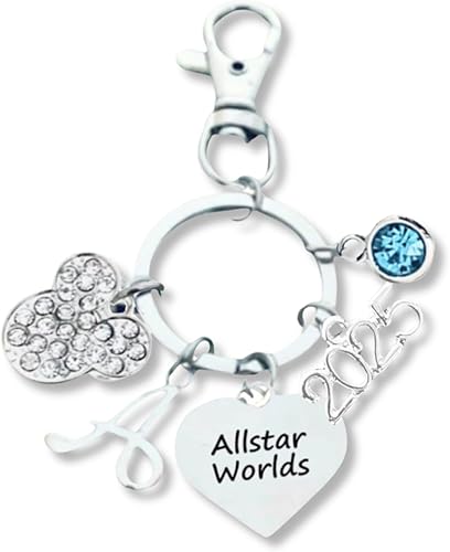 Infinity Collection - Personalized 2025 Allstar Cheer Zipper Pull Keychain - Cheerleader Gift, Keychain for All Star Worlds & D2 Summit Participants