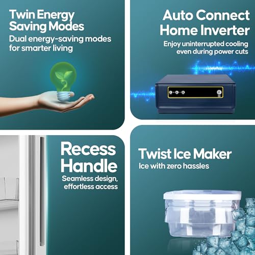 Image of Haier 237L 2 Star Frost Free Bottom Mount Refrigerator|Premium Mirror Glass|8 In 1 Convertible Modes|Jhukna Mat-Bottom Freezer|200% Faster Ice Making in 49 Minutes (HRB-2872PMG-P, Mirror Glass)