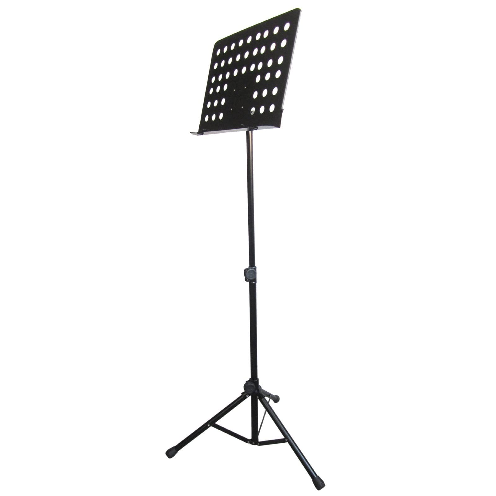 Atril, Atril de partituras plegable de altura ajustable, color negro, 105-150 cm
