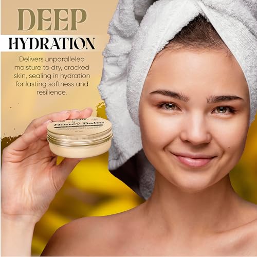 Manuka-Honig-Hanf-Salbe für Neurodermitis & Ekzeme, Schuppen - Propolis, Bienenwachs, Aloe Vera- Dermatologisch Empfohlen, Heilt Trockene, Rissige Haut