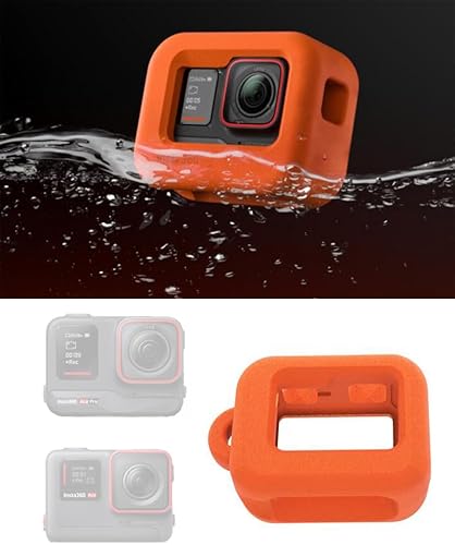 CoyKtonty Funda flotante naranja para cámara Insta360 Ace ProInsta360 Ace, cubierta protectora flotante de buceo para Insta360 Ace ProInsta360 Ace