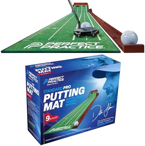 Perfect Practice Golf Putting Mat - Portable Putting Green, Indoo...