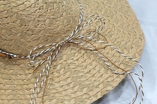 Image of Summer Medium Brim Floppy Beach Straw Hats for Women