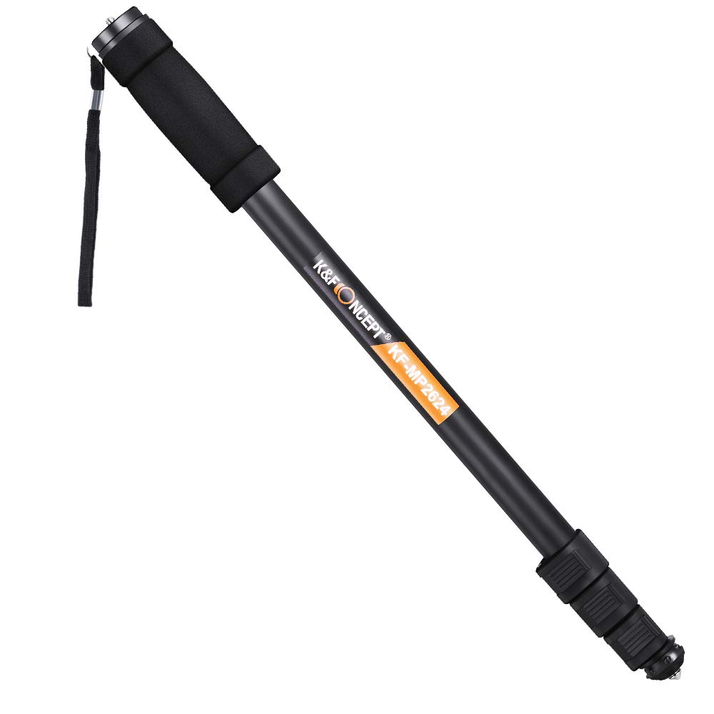 K&F Concept 171 cm Aluminium Monopod for DSLR Camera DV Camcorder, Lightweight Monpod Walking Stick with Carry Bag
