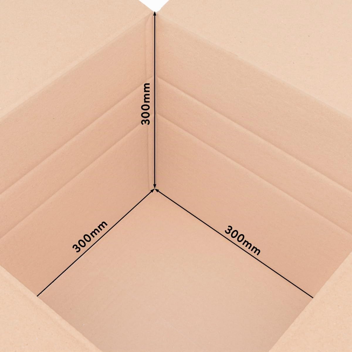 verpacking 100 cartons d'expédition cubiques simple cannelure 30 x 30 x 30 cm brun - KK 40