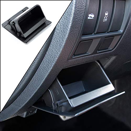 JKCOVER Fuse Coin Box Interior Inner ABS Black Container Storage Dash Tray Compatible with Subaru Forester Outback XV Crosstrek Legacy Impreza WRX STI Ascent (Black)
