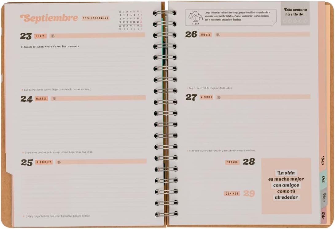 Mr.Wonderful Office 2024 Weekly Diary, Dream Big, 22.1 x 2.1 x 15.6