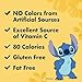 Disney Stitch Fruit Flavored Snacks, Fat Free and Gluten Free Snacks, 8 oz (10 Pouches)