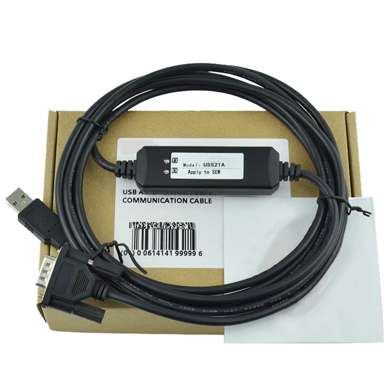 USS21A Applicable Inverter Panel Debugging Cable Programming Cable PC USB Communication Download Cable Data Cable Dual Chip Design Industrial Grade 3 Meter