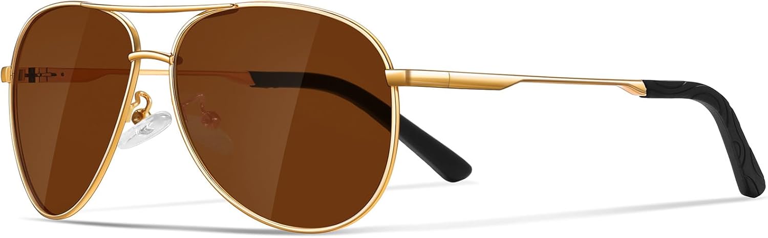 Gold Frame Brown Lens