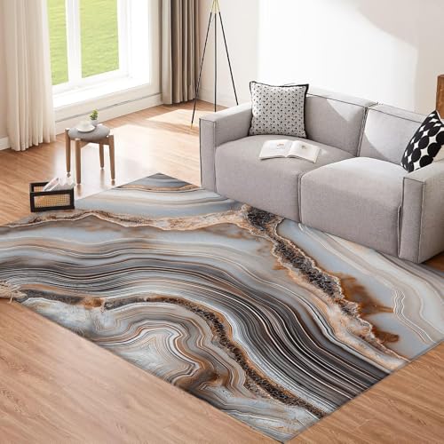 Tapis esthétique moderne du marbre salon texture haut de gamme - 3