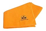 Gym Sweat Towel - Orange Microfiber Hand Towel 26.7 by 16.1 Inches