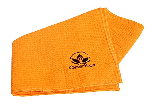 Gym Sweat Towel - Orange Microfiber Hand Towel 26.7 by 16.1 Inches