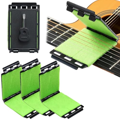 Fret Floss, Guitar String Cleaner, Portable Guitar Fingerboa